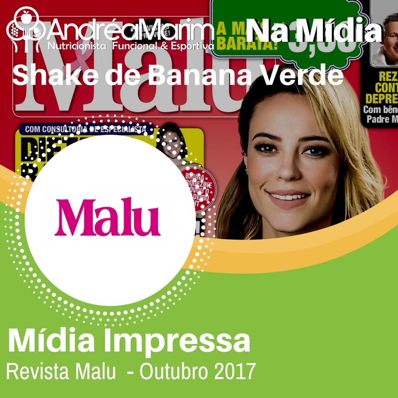 Revista Malu-Shake de Banana Verde