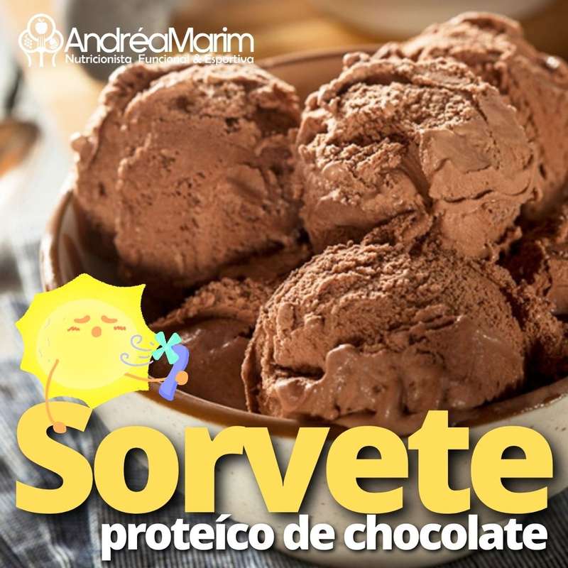 Sorvete de Chocolate Proteico-Nutricional e delicioso !