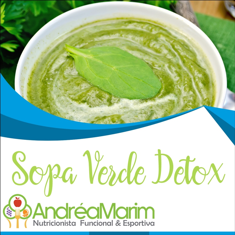 Sopa Verde Detox-Fique bem recuperado com esta receita !