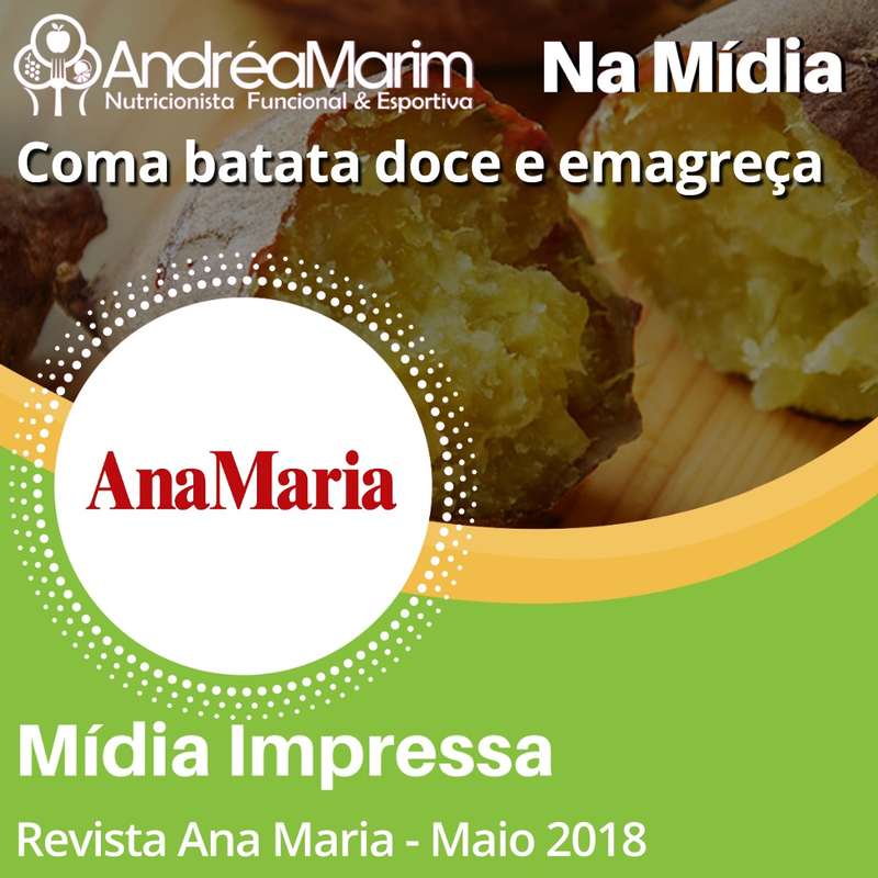 Revista Ana Maria-Coma Batata doce e emagreça