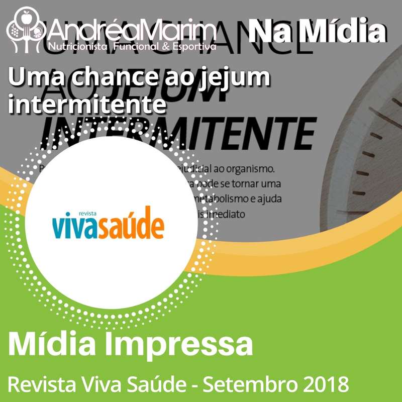 Revista Viva Saúde-Dê uma chance ao Jejum Intermitente