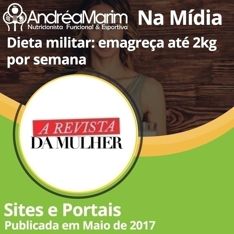 Revista da Mulher-Dieta militar: emagrea at 2kg por semana
