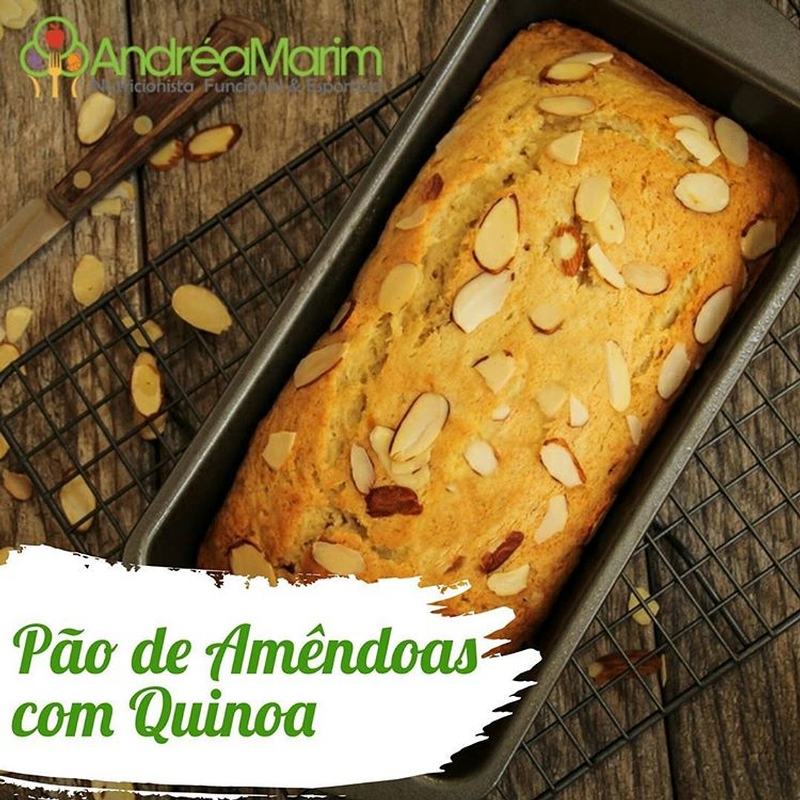 Pão de Amêndoas com Quinoa-   